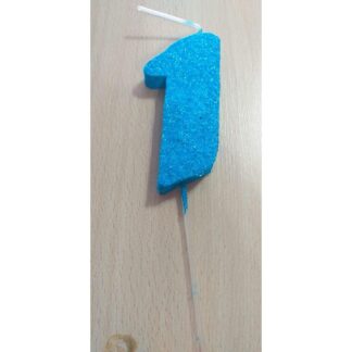 VELAS TELGOPOR CELESTE NUMERO 1