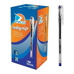 BOLIGRAFO EZCO AZUL CAJA X50
