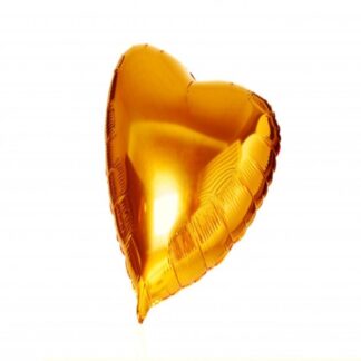 GLOBO METALIZADO CORAZON GRANDE ORO