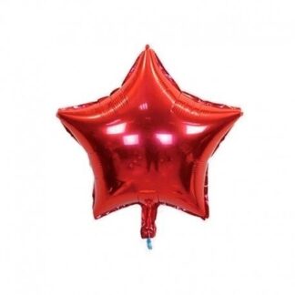 GLOBO METALIZADO ESTRELLA GRANDE ROJO