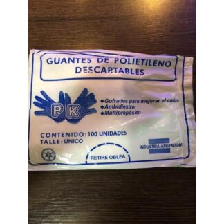 Guantes desc de Polietileno x 100