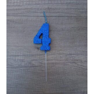 VELAS TELGOPOR AZUL NUMERO 4