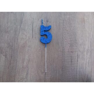 VELAS TELGOPOR AZUL NUMERO 5