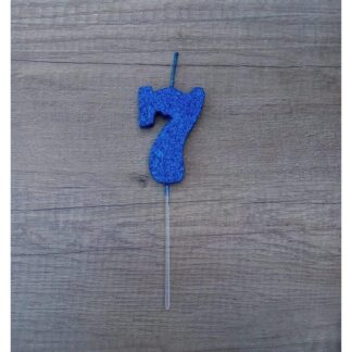 VELAS TELGOPOR AZUL NUMERO 7