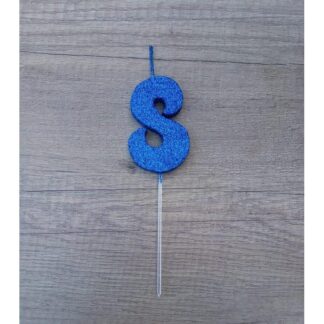 VELAS TELGOPOR AZUL NUMERO 8