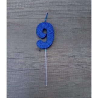 VELAS TELGOPOR AZUL NUMERO 9