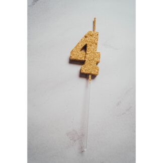 VELAS TELGOPOR DORADO NUMERO 4
