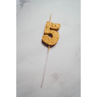 VELAS TELGOPOR DORADO NUMERO 5