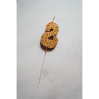 VELAS TELGOPOR DORADO NUMERO 8