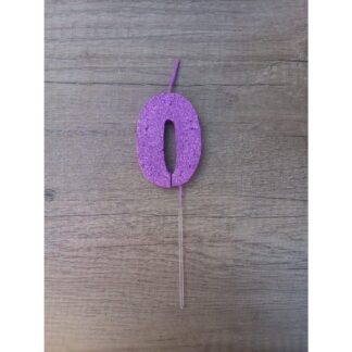 VELAS TELGOPOR LILA NUMERO 0
