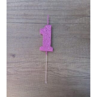 VELAS TELGOPOR LILA NUMERO 1