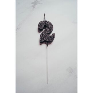 VELAS TELGOPOR NEGRO NUMERO 2