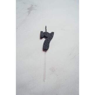 VELAS TELGOPOR NEGRO NUMERO 7